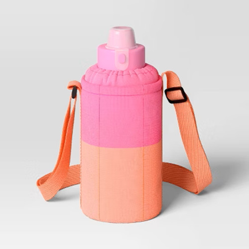 Colorblock water bottle holder - bottle,